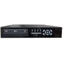 8-Kanal CVBS-DVR mit DVD-Brenner und eingebauter 250GB HDD, 8x BNC Ein-/Ausg., 4x Audio, 8x Alarm, VGA, LAN, eSATA, Spot