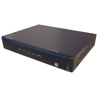 HU-HNR04AF, 4 Kanal MPixel NVR, Echtzeit, Smartphone, 1600x1200, HDMI, H264 / 2x 2TB, LAN, USB, VGA, RS-485, HDMI