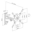 TR-HC22/ TFT Wandhalter für Bildschirme 13“ – 43“ (33 – 109 cm), Belastung bis 15 kg