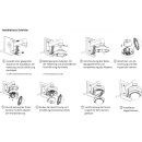 HI-DS-1273ZJ-135/ Dome Wandhalter Aluminium D=135x182x120mm geeignet für Art. 39742 + 39744 IPC-D650H-Z und 27xx Dome Kamera Serie
