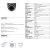 IR-CIRBS48GPC  4 in1  (TVI,AHD,CVI,CVBS) Signal.. 2,2MP SONY CMOS Sensor. IR MiniDomekamera 2,8mm,