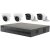 HI-TK-4144MH-MH/ 4MP Kit: 4ch.-DVR +2x Dome +2x Bullet., AHD, CVI, CVBS, inkl.1TB Sata HDD + Kabel + Netzteil. 4xBNC, HDMI/VGA, Audio, H.265
