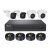 HI-TK-4144MH-MH/ 4MP Kit: 4ch.-DVR +2x Dome +2x Bullet., AHD, CVI, CVBS, inkl.1TB Sata HDD + Kabel + Netzteil. 4xBNC, HDMI/VGA, Audio, H.265