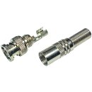 BNC-, -Klemm u. Pressstecker RG-59, 75 Ohm mit Federstahl Knickschutz