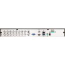 UNV-XVR302-16Q-IF/ 16ch. 8MP-DVR 5in1 Hybrid,16x BNC + 8x IP, HDMI/VGA/BNC, RS485, Audio, Alarm, 2x SATA/6TB, Gesichtserkennung, 8MP Kanal 1-4.