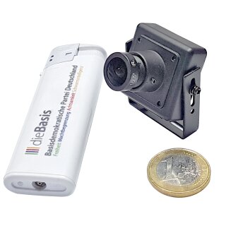 SI-CMS530 / 5MP 4in1 Miniatur Kamera, TVI/AHD/CVI/CVBS  3,6mm/ 80°, 1/2.7", DWDR, 3DNR, OSD, UTC, nur 30x30x27mm