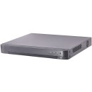 iDS-7216HUHI-M(10TB)/S(E)/4A+16/4. 16 Kan-TVI/AHD/CVI/IP/960H H.265+ DVR, 1080p@480fps, 8MP@8fps, 1xSATA, Koax-Audio, Alarm, HDMI 4K, VGA, BNC