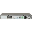 UNV-NVR302-08E2-P8-IQ/ 8K.-IP-NVR, 8xPoE+, 12MP, Ultra H265+264, Dual 4K-HDMI+VGA, Onvif(S/G/T), 2xSATA 10TB, ANR, Cloud, Audio, Alarm, 320Mbps