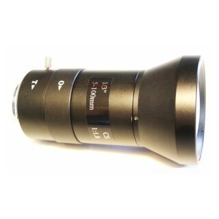 EV-05100V, M 5-100mm/F1,8 Superzoomobj., 1/3", CS