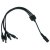 YU- 4 auf 1 DC-Adapter, DC-Buchse auf 4x DC-Stecker 5,5x2,1mm