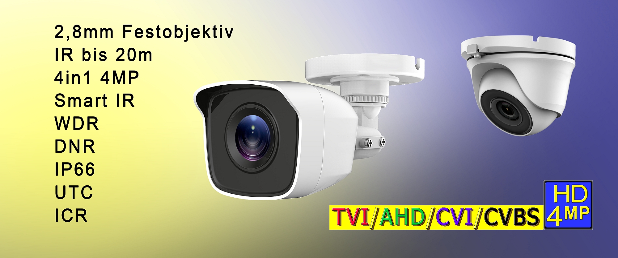 Festobjektiv 2,8mm TVI/AHD/CVI/CVBS